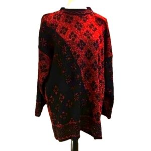 Vintage Trimmings Plus Brand Copper & Black Sparkling Sweater Size 20W
